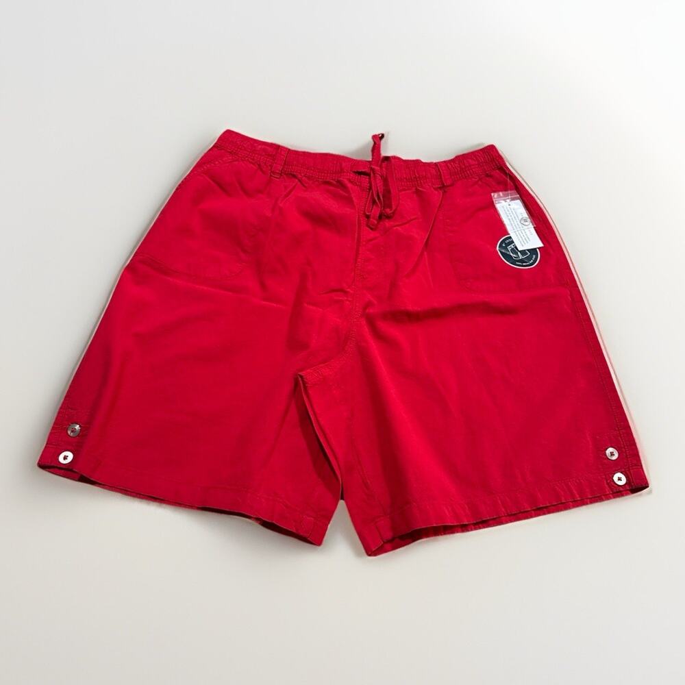 Karen Scott Women’s Large Pull On Short Comfort Waist Red